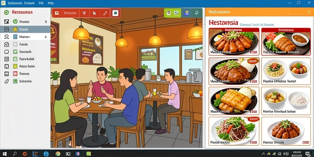 Tampilan antarmuka yang ramah pengguna.
