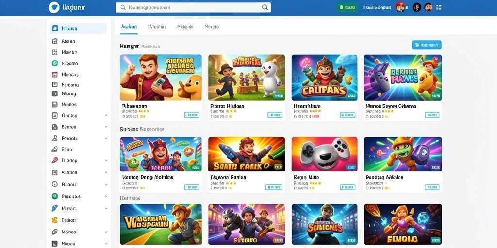 Layar utama aplikasi BOSPLAY77 dengan desain yang menarik.