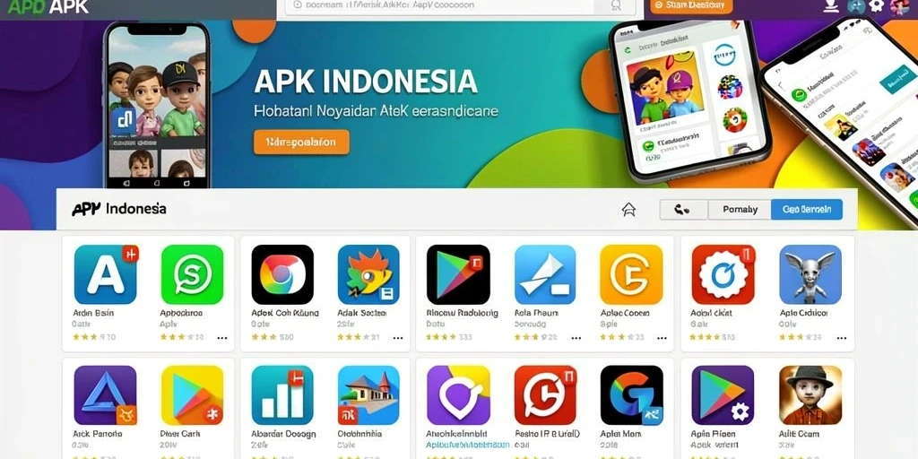 Tampilan awal permainan dengan karakter unik.