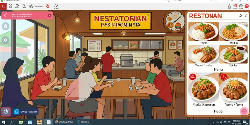 Tangkapan layar menampilkan permainan yang penuh warna.