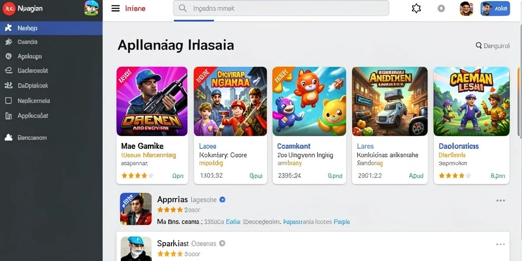 Tampilan antarmuka aplikasi yang menarik dan modern.