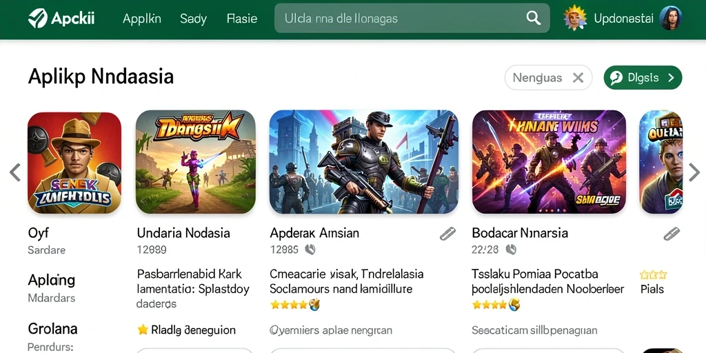 Tampilan utama GF777 yang menarik dan intuitif.
