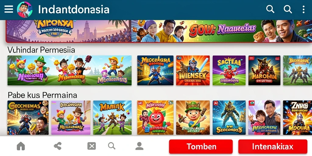 Tampilan antarmuka yang bersih dan menarik.