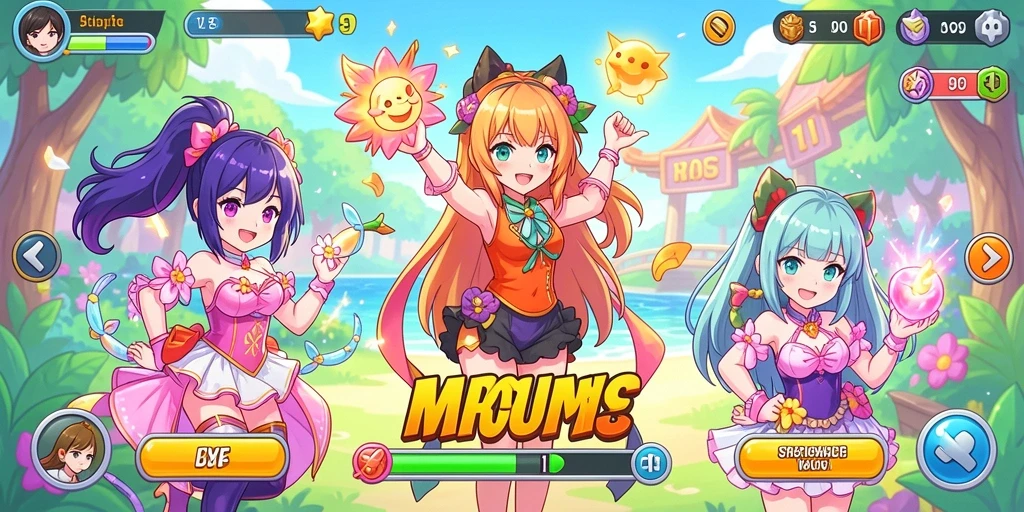 Screenshot 1: Menampilkan gameplay seru MPONUSA.