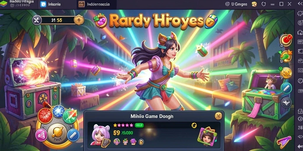 Tangkapan layar dari level awal dengan grafik yang menakjubkan.