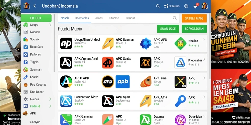 Tampilan layar utama yang menarik perhatian.