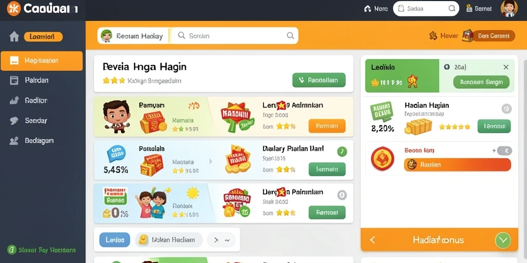 Tampilan antarmuka aplikasi TOGELUP yang user-friendly.