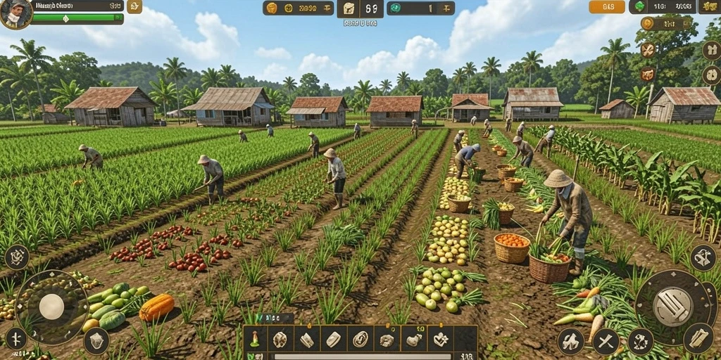 Screenshot menunjukkan pilihan karakter unik dalam game.