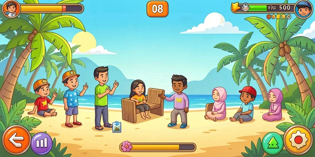Tampilan menawan dari gameplay yang mendebarkan.